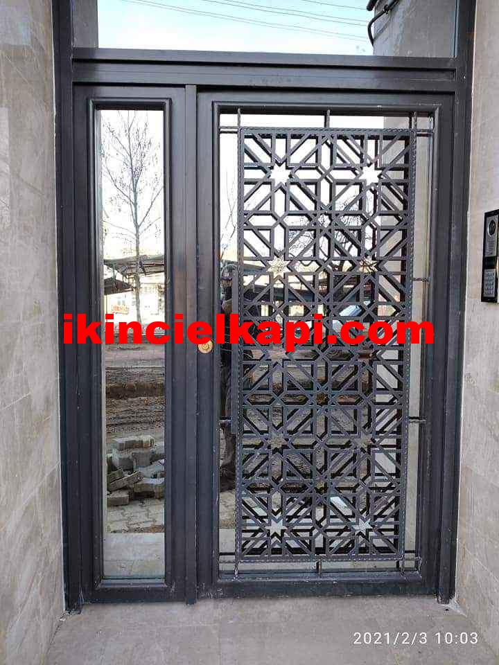 Çıkma bina giriş kapısı lazer kesim