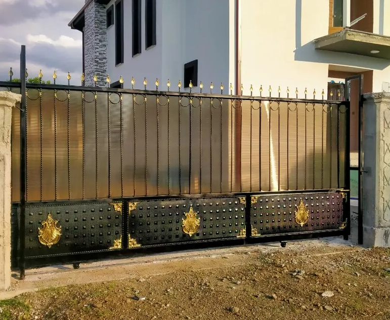 Sürgülü kapı otomatik motorlu sağlam bahçe kapısı