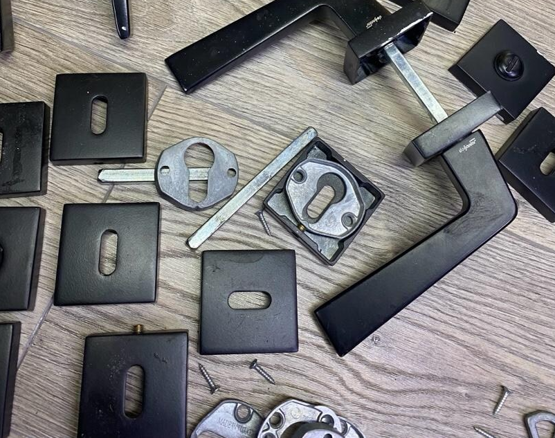 Cikma kapi kolu seti siyah fume kapi kollari 3